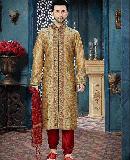 Picture of Statuesque Dark Gold Kurtas