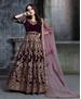 Picture of Fascinating Wine Party Wear Salwar Kameez