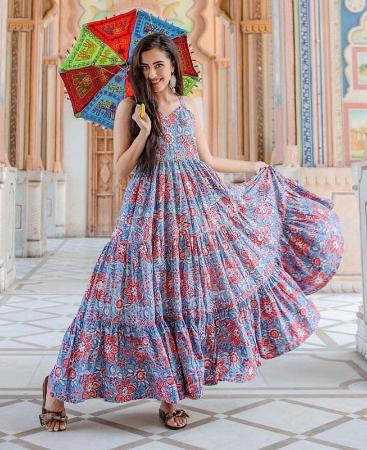 Picture of Lovely Blue Readymade Gown