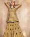 Picture of Enticing Golden With Nevy Blue Wedding Salwar Kameez