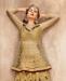 Picture of Appealing Golden With Brown Wedding Salwar Kameez