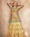 Picture of Magnificent Golden With Rama Wedding Salwar Kameez