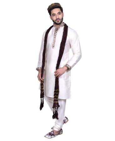 Picture of Well Formed Off White Kurtas