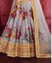 Picture of Fascinating Gray Lehenga Choli