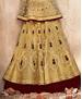 Picture of Appealing Golden With Brown Wedding Salwar Kameez