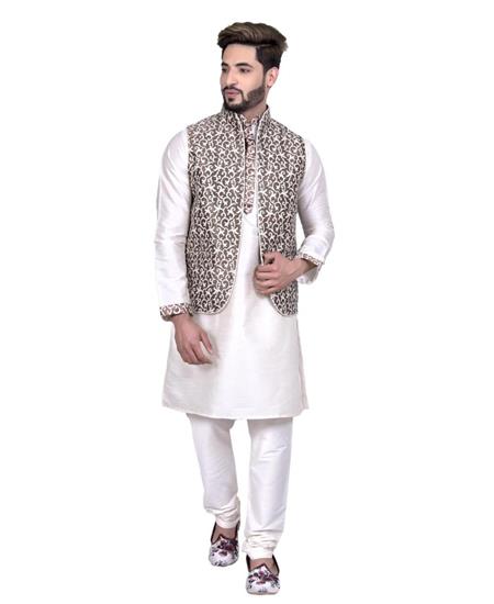 Picture of Statuesque Off White Kurtas