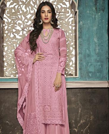 Picture of Taking Pink Straight Cut Salwar Kameez