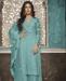 Picture of Lovely Sky Blue Straight Cut Salwar Kameez