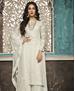 Picture of Good Looking White Straight Cut Salwar Kameez