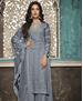 Picture of Charming Grey Straight Cut Salwar Kameez