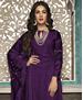 Picture of Appealing Purple Straight Cut Salwar Kameez