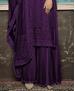 Picture of Appealing Purple Straight Cut Salwar Kameez