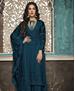 Picture of Fine Navy Blue Straight Cut Salwar Kameez