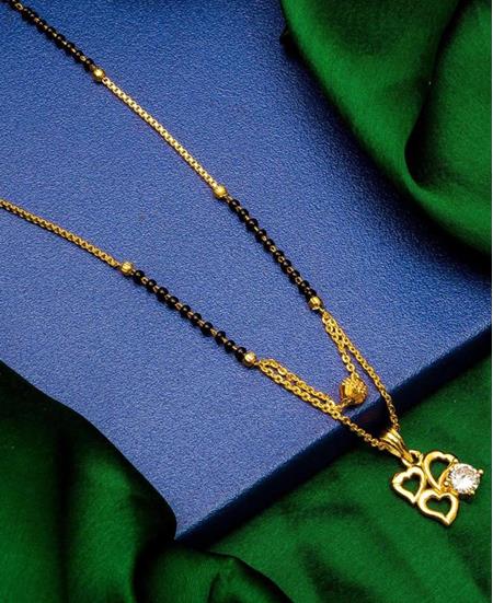 Picture of Alluring Golden & Black Mangalsutra