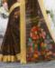 Picture of Classy Dark Brown Casual Saree