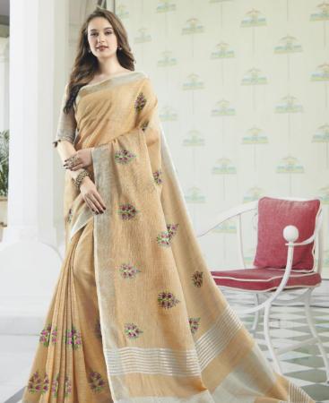 Picture of Alluring Peach Casual Saree