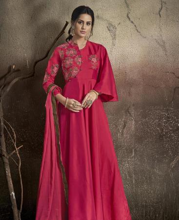 Picture of Stunning Rani Pink Readymade Gown