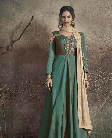 Picture of Gorgeous Green Readymade Gown