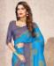 Picture of Classy Sky Blue Casual Saree