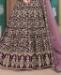 Picture of Shapely Wine Anarkali Salwar Kameez