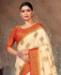 Picture of Delightful Off White Casual Saree