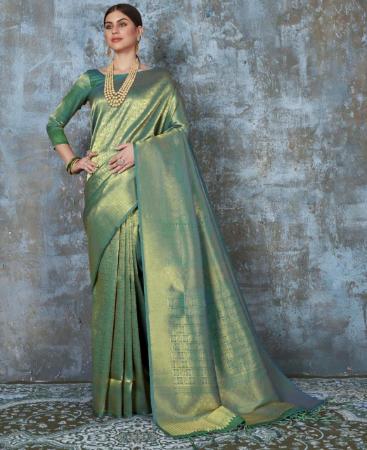 Picture of Classy Green Casual Saree