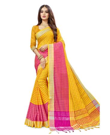 Picture of Ideal Yellow Casual Saree