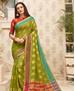 Picture of Nice Mehendi Green Casual Saree