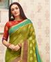 Picture of Nice Mehendi Green Casual Saree