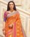 Picture of Good Looking Orange Casual Saree