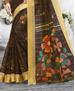 Picture of Classy Dark Brown Casual Saree