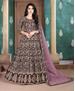 Picture of Shapely Wine Anarkali Salwar Kameez