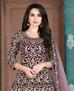 Picture of Shapely Wine Anarkali Salwar Kameez