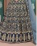 Picture of Comely Navy Blue Anarkali Salwar Kameez