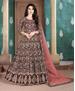 Picture of Sightly Maroon Anarkali Salwar Kameez