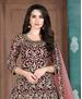 Picture of Sightly Maroon Anarkali Salwar Kameez