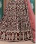 Picture of Sightly Maroon Anarkali Salwar Kameez