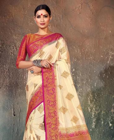 Picture of Beauteous Off White Casual Saree