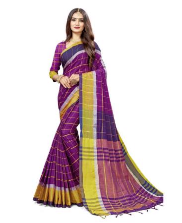 Picture of Fine Purple Casual Saree