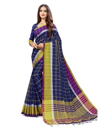 Picture of Fine Navy Blue Casual Saree