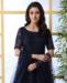 Picture of Excellent Navy Blue Party Wear Gown