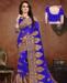 Picture of Comely Blue Georgette Saree