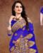 Picture of Comely Blue Georgette Saree