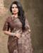 Picture of Statuesque Brown Georgette Saree