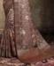 Picture of Statuesque Brown Georgette Saree