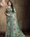 Picture of Delightful Green Georgette Saree