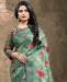 Picture of Delightful Green Georgette Saree