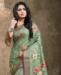 Picture of Enticing Green Georgette Saree