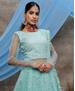 Picture of Elegant Mint Green Party Wear Gown