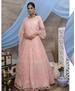 Picture of Beautiful Peach Party Wear Gown